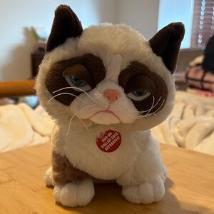GANZ Grumpy Cat Plush - White and Brown